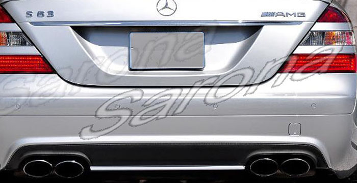Custom Mercedes S Class  Sedan Rear Lip/Diffuser (2007 - 2009) - $390.00 (Part #MB-018-RA)